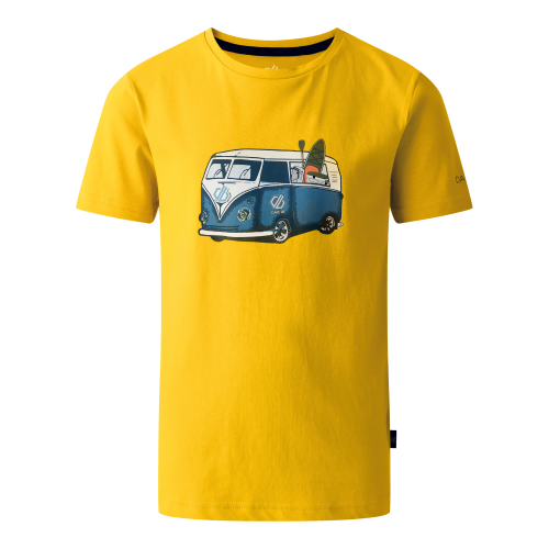 Dare2b Trailblazer II Kinder T-Shirt gelb 104 - Kinder T-Shirts & -hemden von Dare 2b