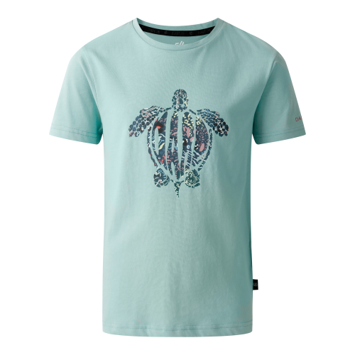 Dare2b Trailblazer II Kinder T-Shirt hellblau 104 - Kinder T-Shirts & -hemden von Dare 2b