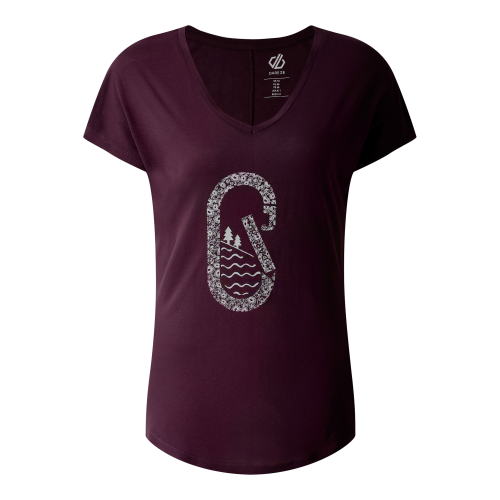 Dare2b Serene Damen T-Shirt lila 46 - Damenshirts, -blusen & -pullover von Dare 2b