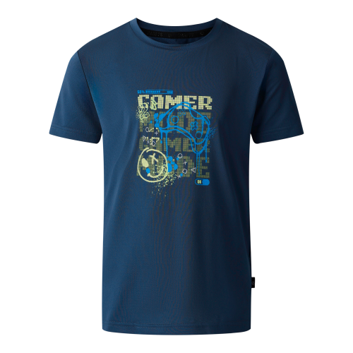 Dare2b Amuse II Kinder T-Shirt blau 116 - Kinder T-Shirts & -hemden von Dare 2b