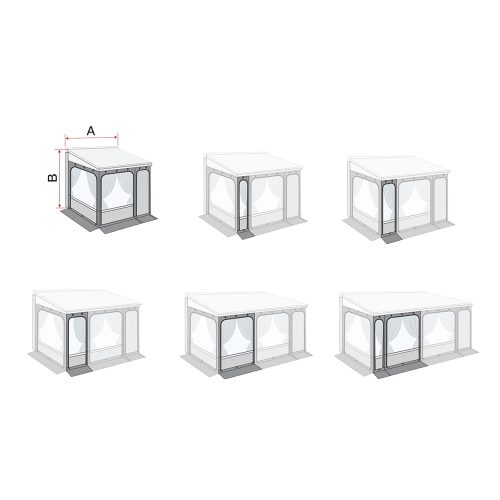 Fiamma Privacy Room / Caravanstore ZIP XL Frontpanel für Markisenvorzelte 20 cm - Markisenvorzelte & Wände