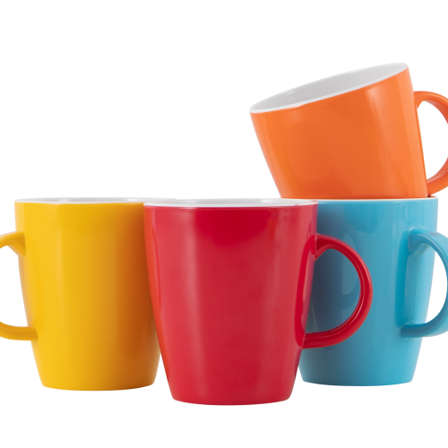Gimex COL Tasse Rainbow 4 tlg. - Becher und Tassen