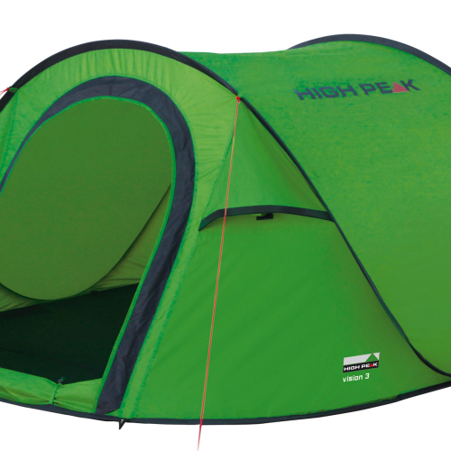 High Peak Vision 3 Einfachdach Pop Up Wurfzelt grün für 3 Personen - Wurfzelte