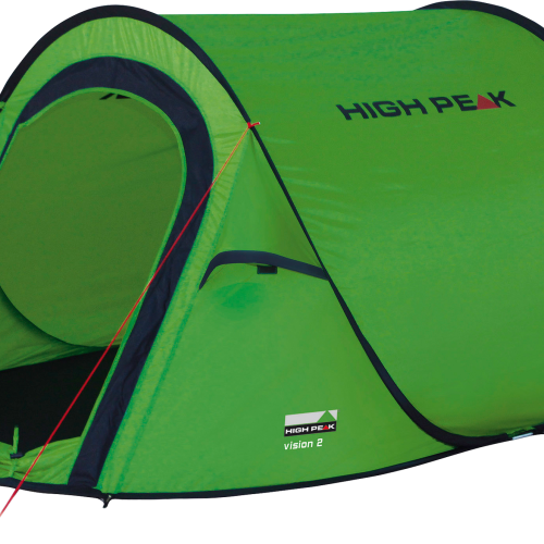 High Peak Vision 2 Einfachdach Pop Up Wurfzelt grün für 2 Personen - Wurfzelte