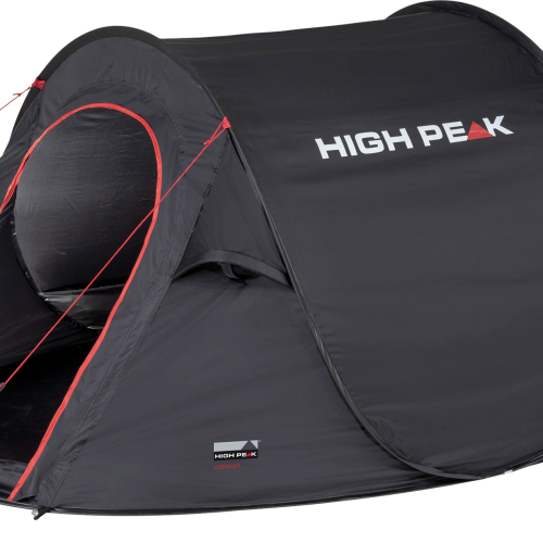 High Peak Vision 3 Einfachdach Pop Up Wurfzelt schwarz für 3 Personen - Wurfzelte