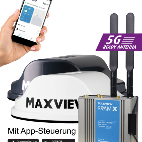 Maxview Roam X mobile 5G ready / WiFi-Antenne schwarz inkl. Router