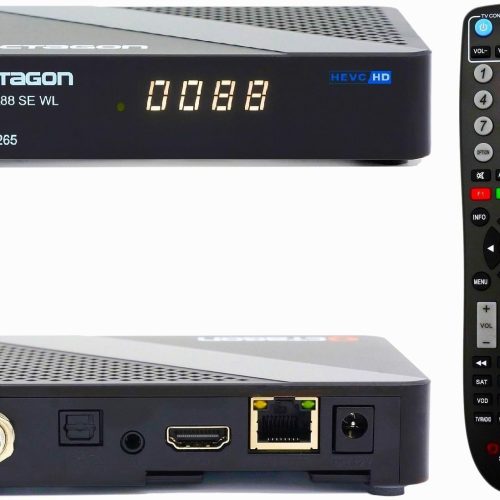 Octagon SX88 SE V2 WL Full HD Sat IP-Receiver DVB-S2, 2.4GHz WiFi, Kartenleser, USB, HDMI, Schwarz
