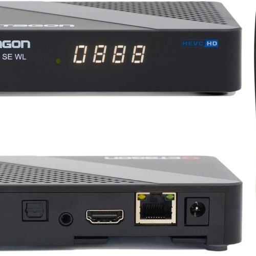 Octagon SX888 SE V2 WL Full HD H.265 IP-Receiver, 2.4GHz WiFi, USB, HDMI, Schwarz
