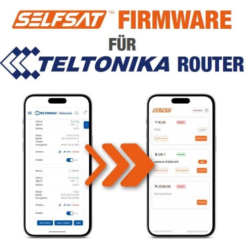 SELFSAT Firmware für Teltonika RUTM11, RUTX11, RUTX14, RUTC50, RUTX50, RUTM51