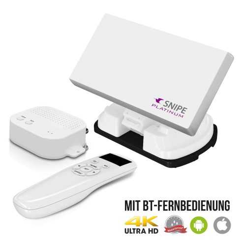 Selfsat SNIPE Platinum - Twin - Mit BT Fernbedienung und iOS / Android Steuerung sowie GPS-Modul