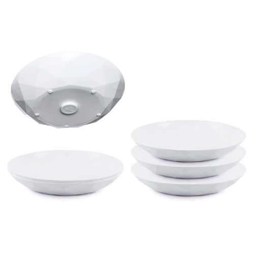silwy® Universal Magnet Teller Set 6 Stück Weiß - Teller