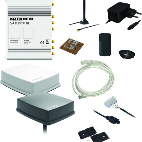 Kathrein Car 5G WLAN Router Set mit 5G MIMO Antenne weiß - Router-Sets