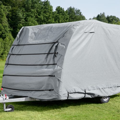Berger Wohnwagen Schutzhülle mit Abspannmaterial Höhe 220 cm Länge 410 - 470 cm - Schutzhüllen & Planen