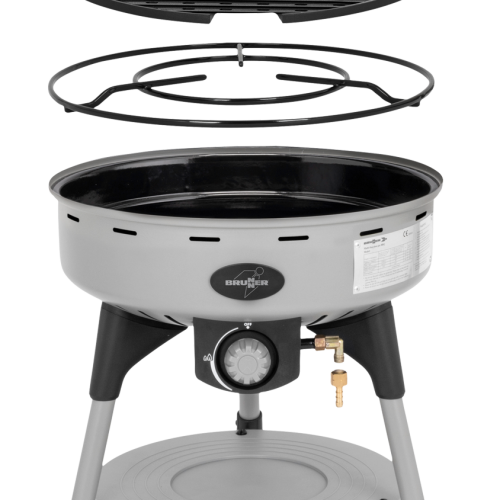 Brunner  Devil BBQruiser HT Roundgrid Gasgrill tragbar 50 mbar - Gasgrills