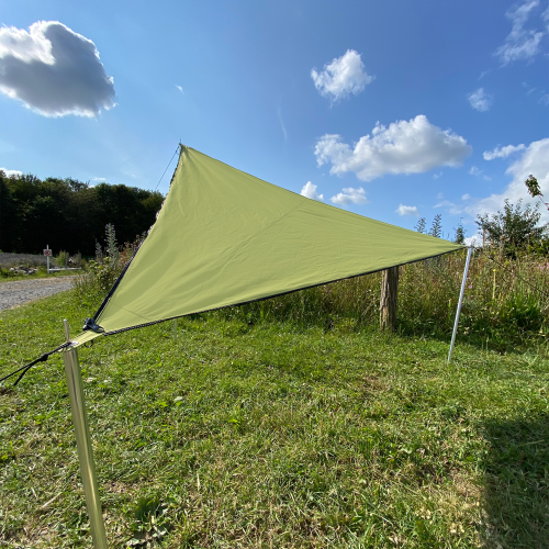 Bent Sonnensegel TC-Zip-Canvas Single aus Baumwoll-Mischgewebe Moos - Pavillons & Tarps