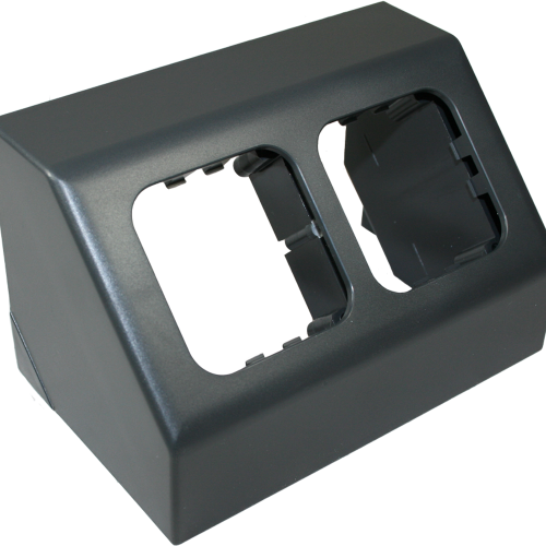 Haba Zweifach-Winkelsteckdose Rahmen Opal C-line charcoal gray - Sonstiges Zubehör