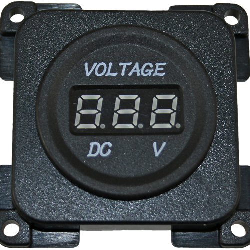 Haba Spannungsmessgerät C-Line 12V für 10-30V DC schwarz - Wechselrichter & Spannungswandler