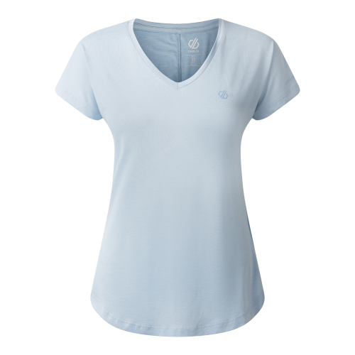 Dare2b Vigilant Tee Damenshirt hellblau 38 - Damenshirts, -blusen & -pullover von Dare 2b