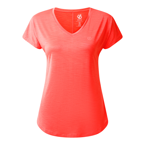 Dare2b Vigilant Tee Damenshirt melon 48 - Damenshirts, -blusen & -pullover von Dare 2b