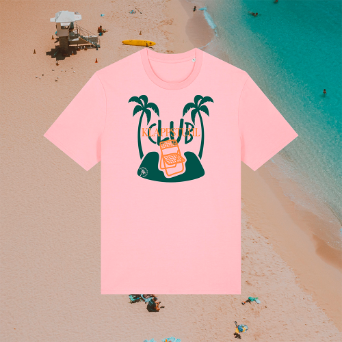 BusBoxx T-Shirt Klappstuhl Club Unisex rosa S - Damenshirts, -blusen & -pullover