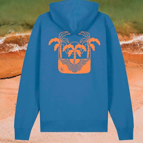 BusBoxx Hoodie Under the Palms Unisex blau S - Damenshirts, -blusen & -pullover
