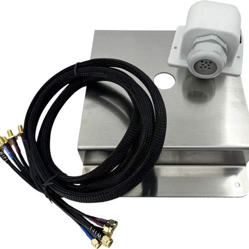 Selfsat MWR Montageplatte für 5G Antenne inkl. Dachdurchführung für bis zu 8 Kabel und Verlängerungskabel für Router 6 x 1 Meter - Sat-Stative &  Sat-Masten