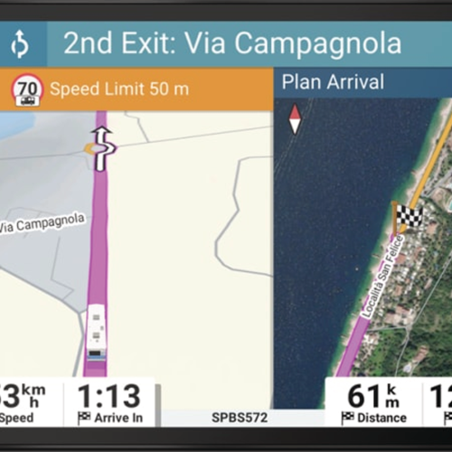 Garmin Camper 895 MT-D EU Navigationssystem 8 Zoll mit Sprachsteuerung für Wohnmobil / Wohnwagen / LKW  - Navigationsgeräte