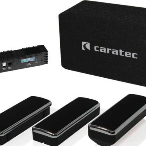 Caratec Audio CAS208D Soundsystem für Fiat Ducato/Citroen Jumper/Peugeot Boxer ab 2007 mit Caratec Lautsprechersatz CAK1650.DU. mit Lautsprechern für den Wohnbereich schwarz - Lautsprecher