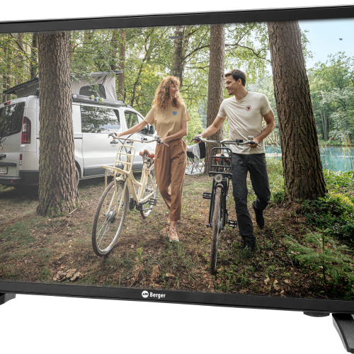 Berger Smart TV 27 Zoll Classiq Fernseher mit Triple Tuner und 12 / 24 V - Fernseher
