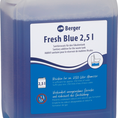 Berger Fresh Blue Sanitärflüssigkeit 2,5 Liter - Sanitärzusatz für den Fäkalientank - Sanitärzusätze & -flüssigkeiten