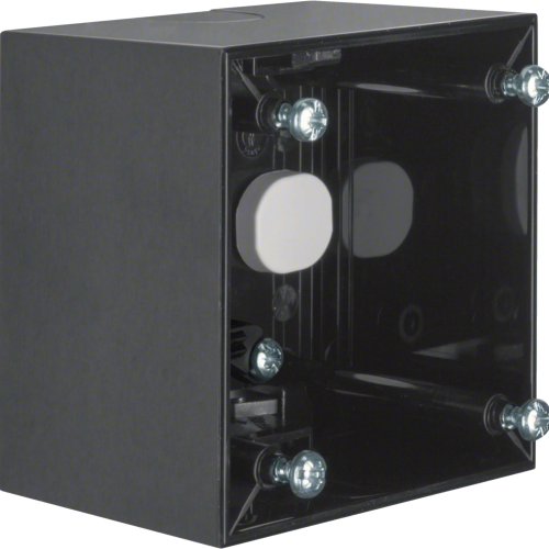 Berker Aufbaugehäuse hoch AP Integro Flow Schwarz glänzend - Schalter, Taster & Rahmen