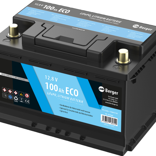 Berger LiFePO4 Lithium Batterie Eco 100 Ah 12 V - Fahrzeug-Batterien