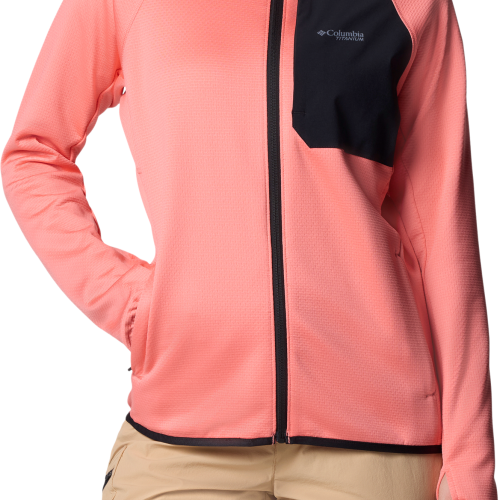 Columbia Triple Canyon Grid Damen Fleecejacke melon S - Damenjacken