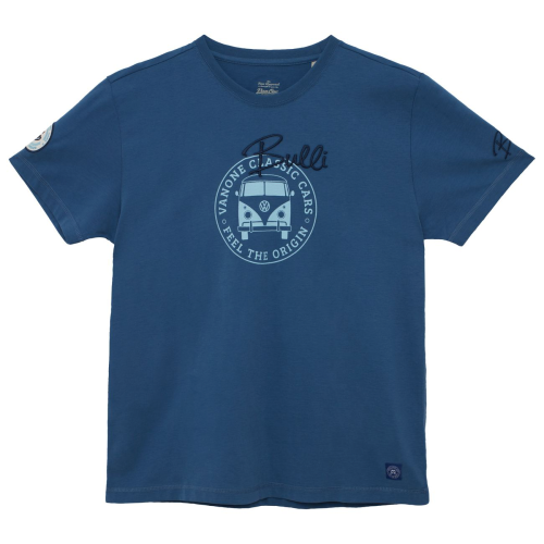 Van One Bulli Freundschaft Unisex T-Shirt blau M - Herrenshirts, -hemden & -pullover von Van One Classic Cars