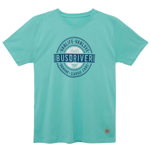 Van One Busdriver Herren T-Shirt türkis L - Herrenshirts, -hemden & -pullover von Van One Classic Cars