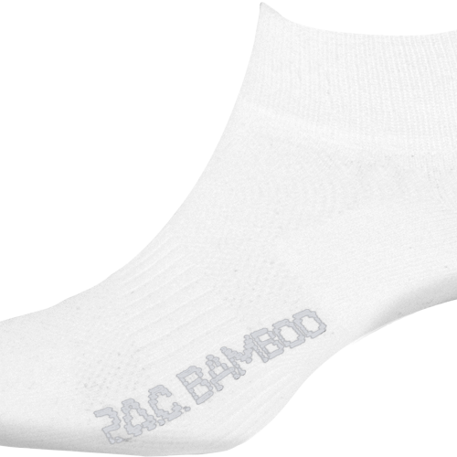 P.A.C Bamboo Quarter Unisex Socken weiß 43-47 - Socken von PAC
