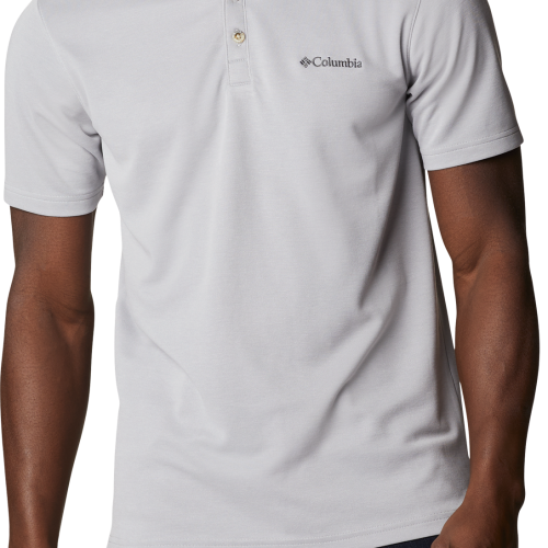 Columbia Nelson Point  Herren Poloshirt   hellgrau M - Herrenshirts, -hemden & -pullover