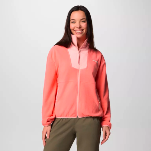 Columbia Sequoia Grove Damen Fleecejacke melon L - Damenjacken