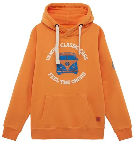 Van One Bulli Freundschaft Unisex Hoodie orange L - Damenshirts, -blusen & -pullover von Van One Classic Cars