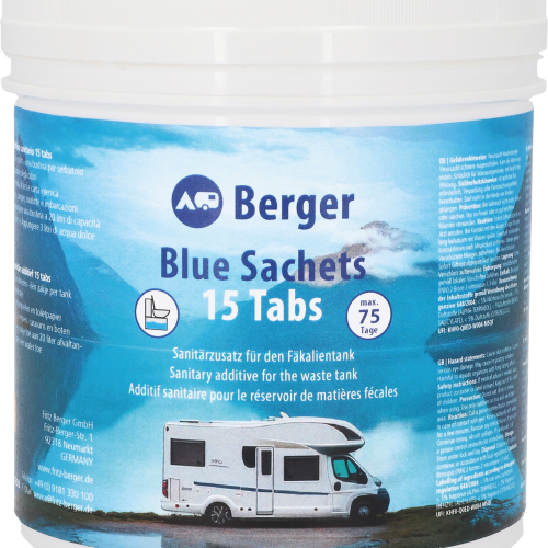 Berger Fresh Blue Sachets Sanitärzusatz 15 Tabs - Sanitärzusätze & -flüssigkeiten