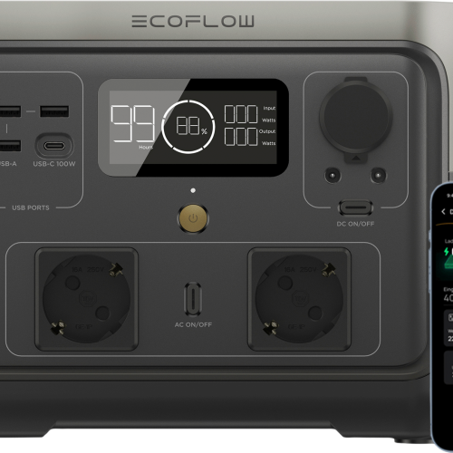 EcoFlow River 2 Max Tragbare Powerstation 512 Wh 500 W - Powerstations