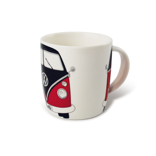 VW Collection T1 Bulli Kaffeetasse 370 ml Rot schwarz - Becher und Tassen