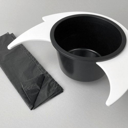 Flexaport Trenntoiletten-Einsatz Set passend für Thetford C260 weiß PVC mit 100 Tüten Recycling 20 my - Trenntoiletten