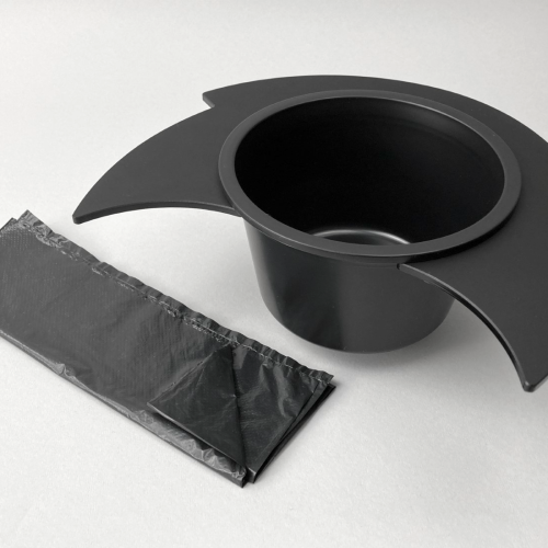 Flexaport Trenntoiletten-Einsatz Set passend für Thetford C220 schwarz/matt Acryl mit 100 Tüten Recycling 20 my - Trenntoiletten
