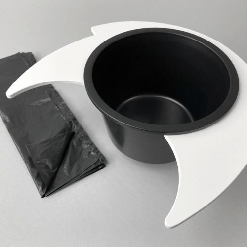 Flexaport Trenntoiletten-Einsatz Set passend für Thetford C400 weiß PVC mit 50 Tüten geruchsdicht inkl. Folienschweißgerät 15 cm - Trenntoiletten