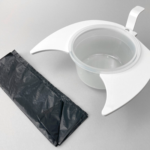 Flexaport Trenntoiletten-Einsatz Set passend für Fiamma Bi-Pot 30 weiß PVC mit 50 Tüten geruchsdicht inkl. Folienschweißgerät 15 cm - Trenntoiletten