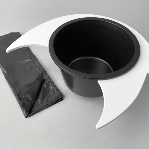 Flexaport Trenntoiletten-Einsatz Set passend für Thetford C2 / C3 / C4 weiß/matt Acryl mit 50 Tüten geruchsdicht inkl. Folienschweißgerät 15 cm - Trenntoiletten