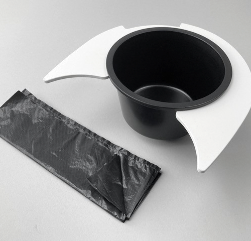 Flexaport Trenntoiletten-Einsatz Set passend für Enders / Fritz Berger Supreme weiß PVC mit 100 Tüten Recycling 20 my - Trenntoiletten