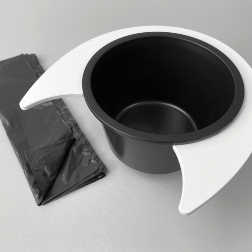 Flexaport Trenntoiletten-Einsatz Set passend für Enders / Fritz Berger Comfort / Deluxe weiß PVC mit 100 Tüten Recycling 20 my - Trenntoiletten