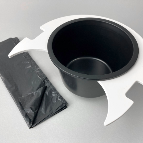 Flexaport Trenntoiletten-Einsatz Set passend für Dometic D 972 / 976 weiß PVC mit 100 Tüten Recycling 20 my - Trenntoiletten